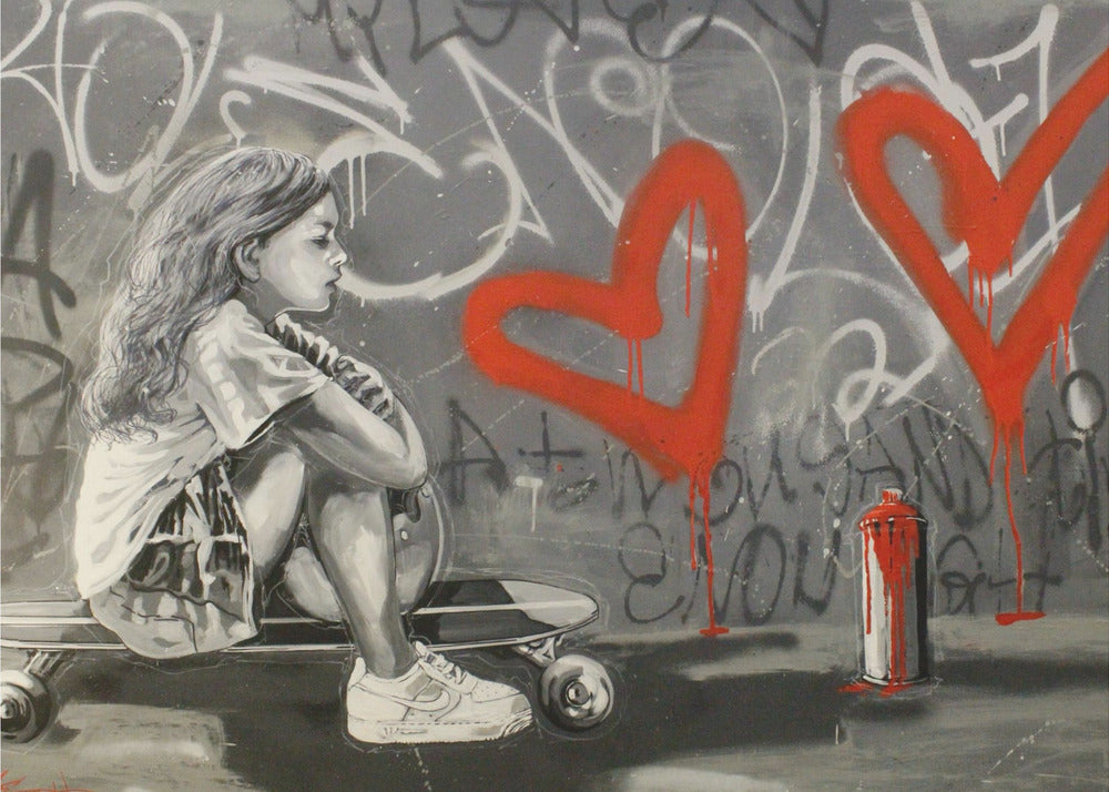 Skater's Dreamscape - You are enough - Poster / Art Print