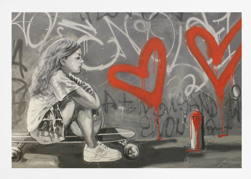 Skater's Dreamscape - You are enough - Poster / Art Print
