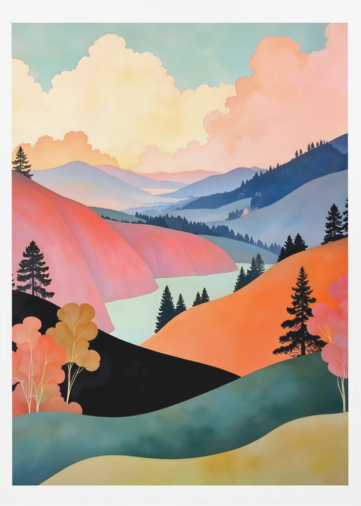 Romance of the Hills Art Print - Poster / Art Print