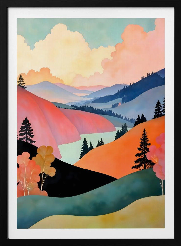Romance of the Hills Art Print - Poster / Art Print