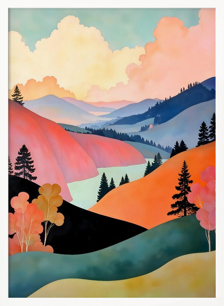 Romance of the Hills Art Print - Poster / Art Print