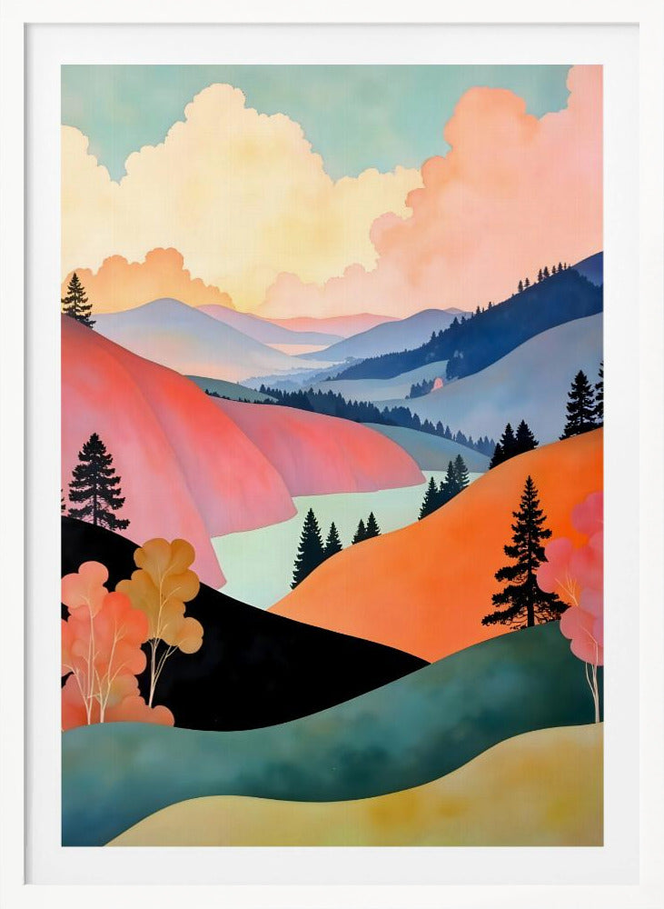 Romance of the Hills Art Print - Poster / Art Print