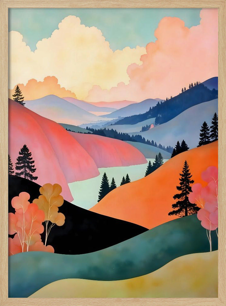 Romance of the Hills Art Print - Poster / Art Print