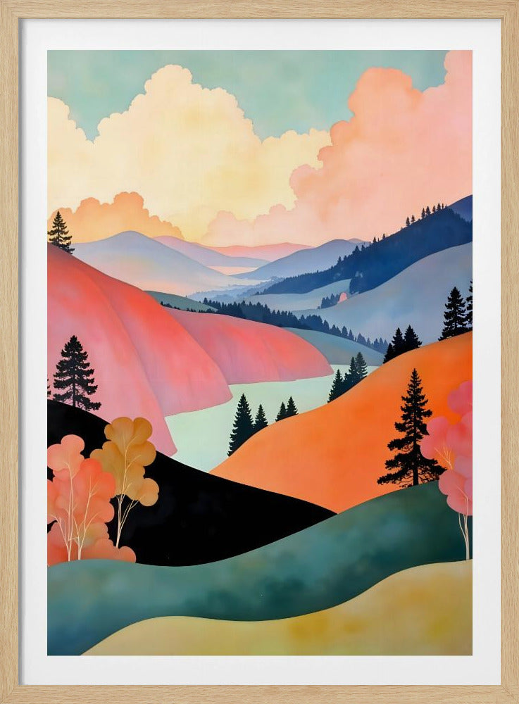 Romance of the Hills Art Print - Poster / Art Print