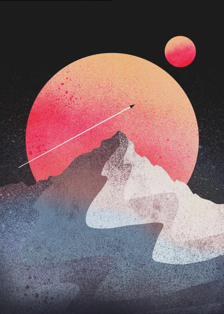 The moon peak - Poster / Art Print