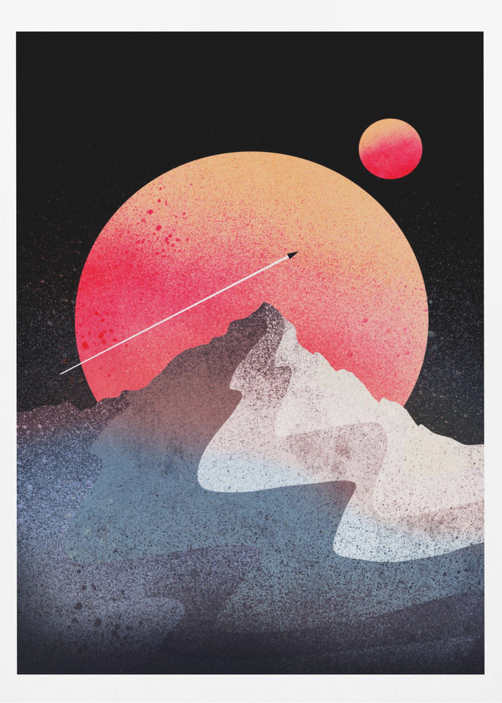 The moon peak - Poster / Art Print