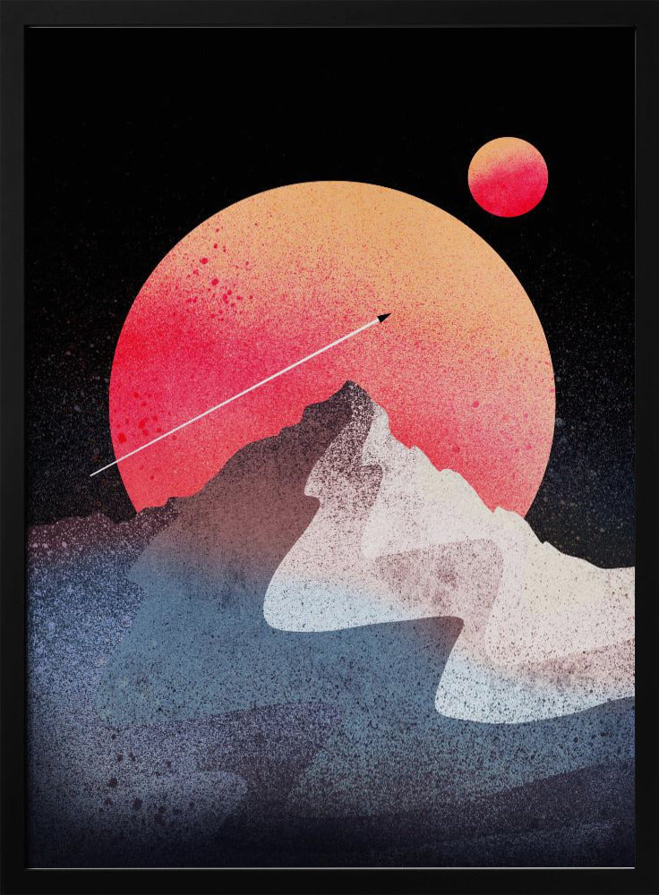 The moon peak - Poster / Art Print
