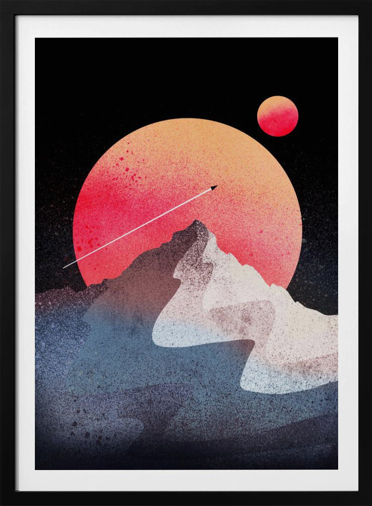The moon peak - Poster / Art Print