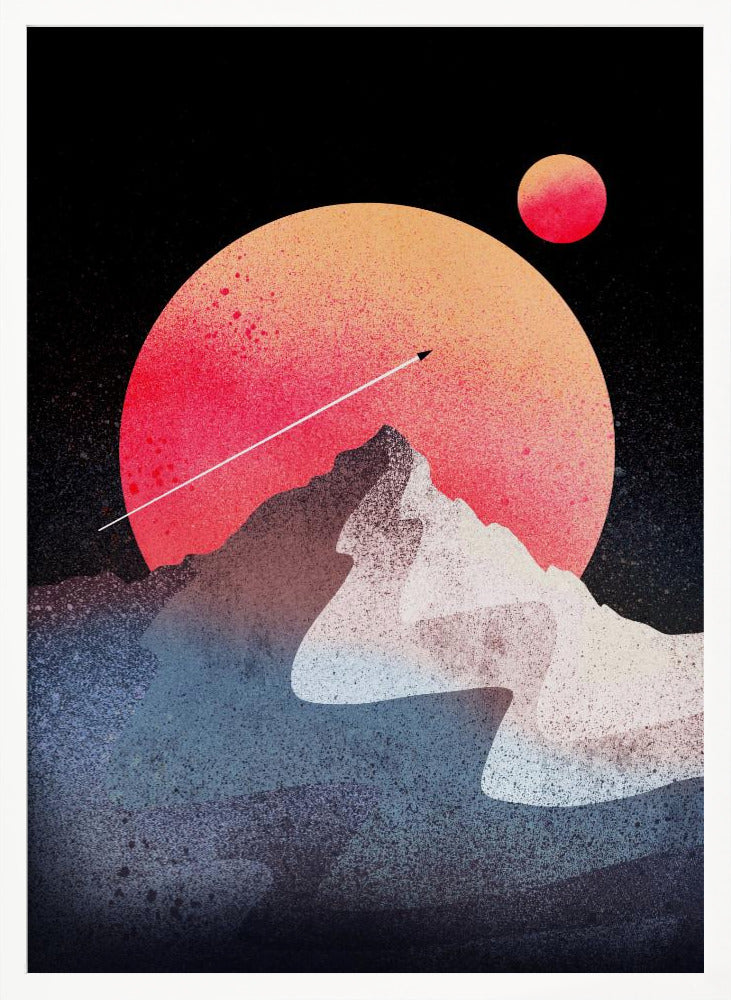 The moon peak - Poster / Art Print