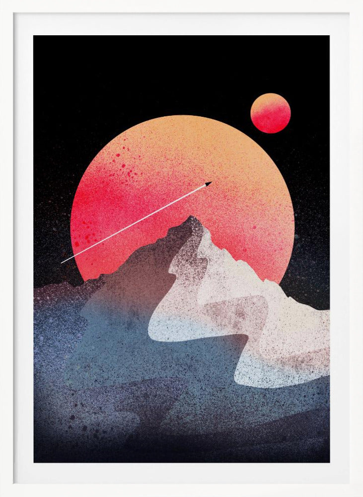 The moon peak - Poster / Art Print