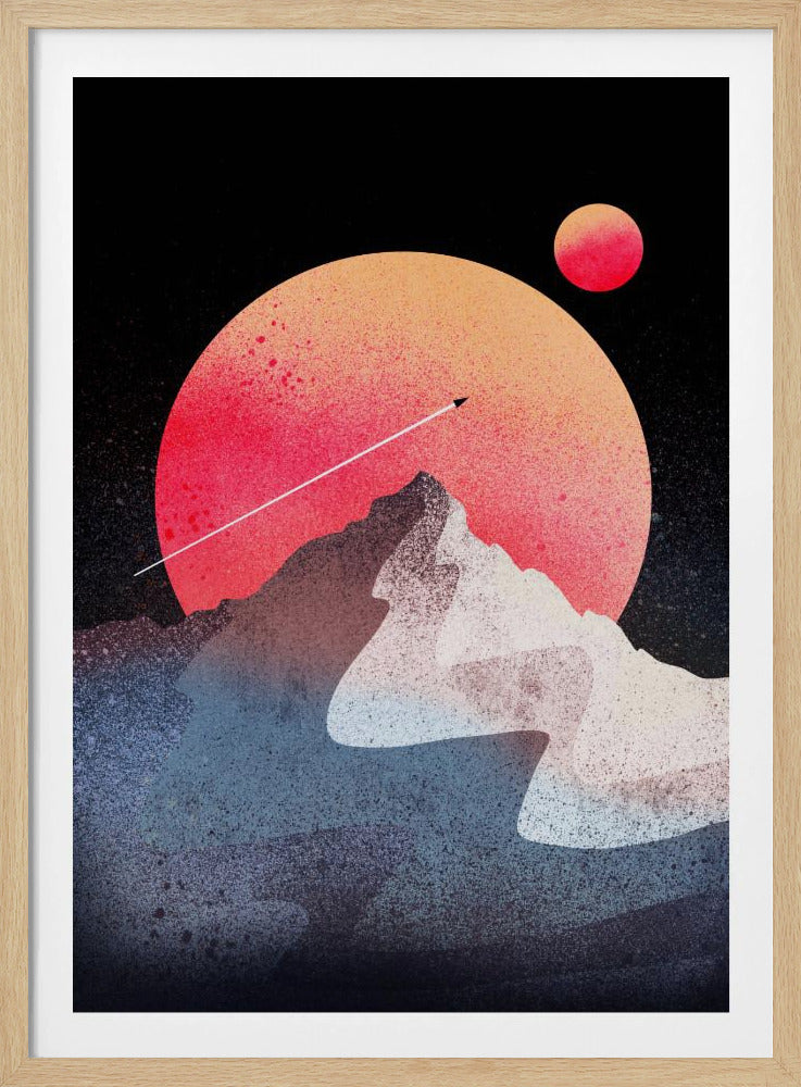 The moon peak - Poster / Art Print