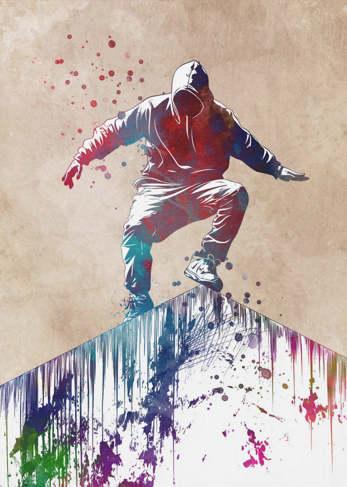 Parkour city sport art - Poster / Art Print