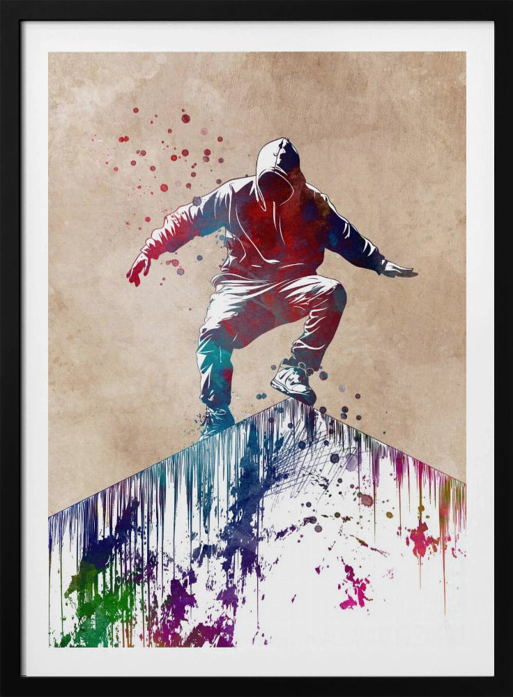 Parkour city sport art - Poster / Art Print