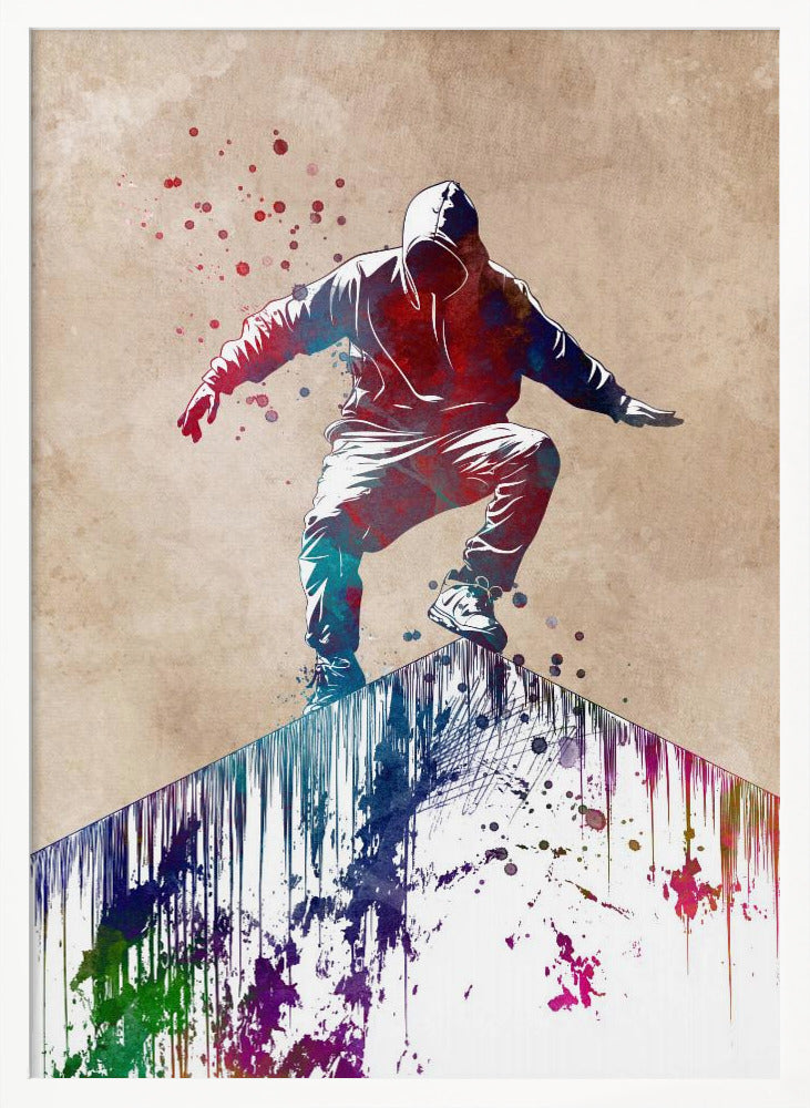 Parkour city sport art - Poster / Art Print