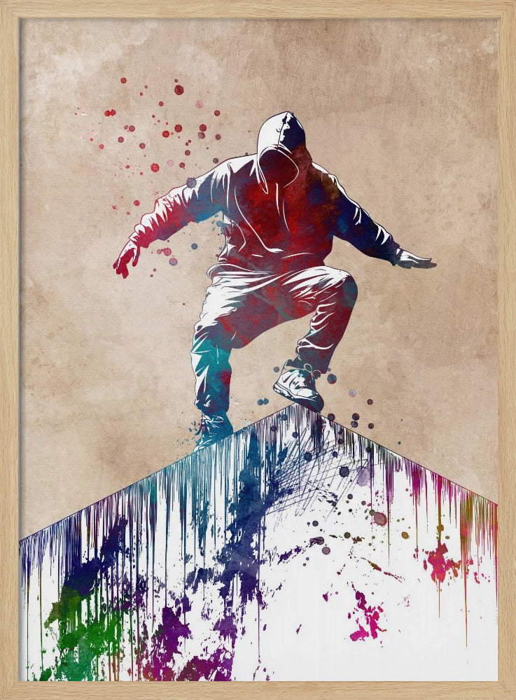 Parkour city sport art - Poster / Art Print