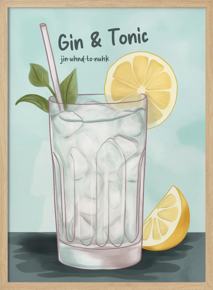 Gin and Tonic - Poster / Art Print