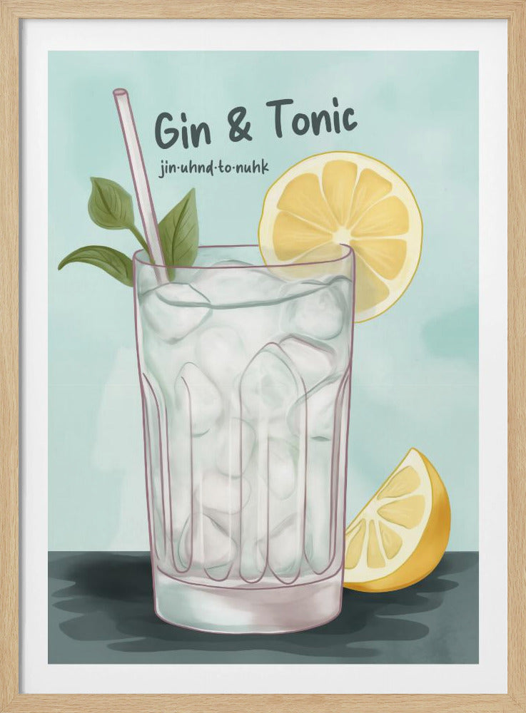 Gin and Tonic - Poster / Art Print