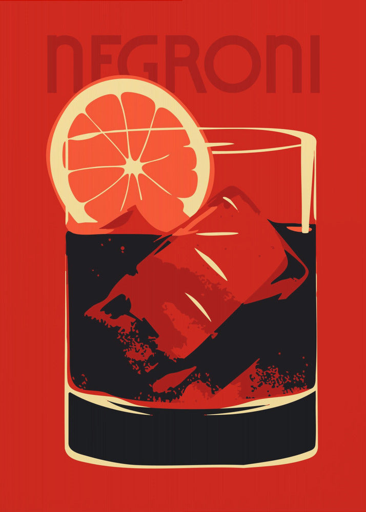 Negroni Red - Poster / Art Print