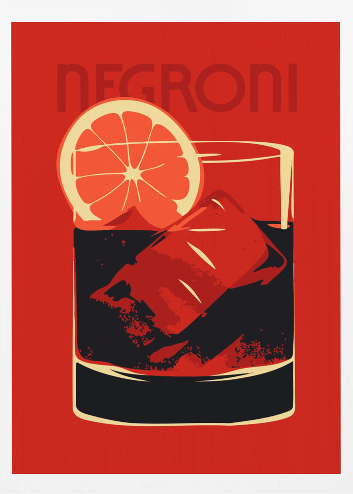 Negroni Red - Poster / Art Print