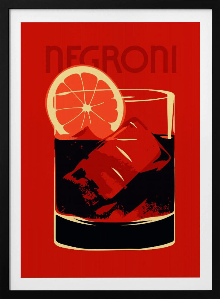 Negroni Red - Poster / Art Print