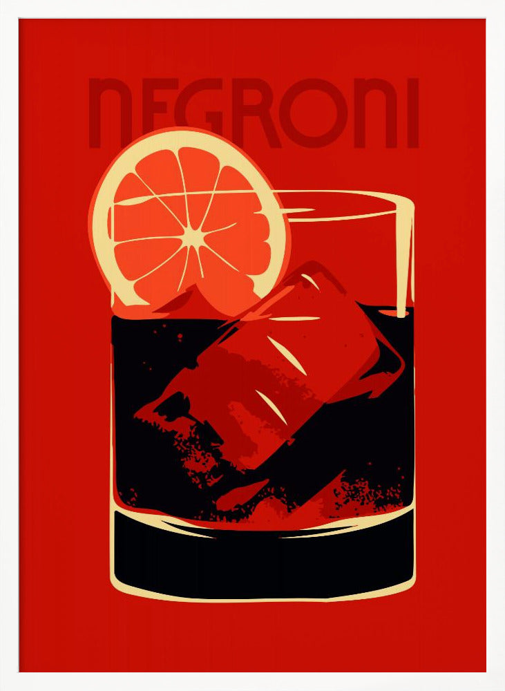 Negroni Red - Poster / Art Print