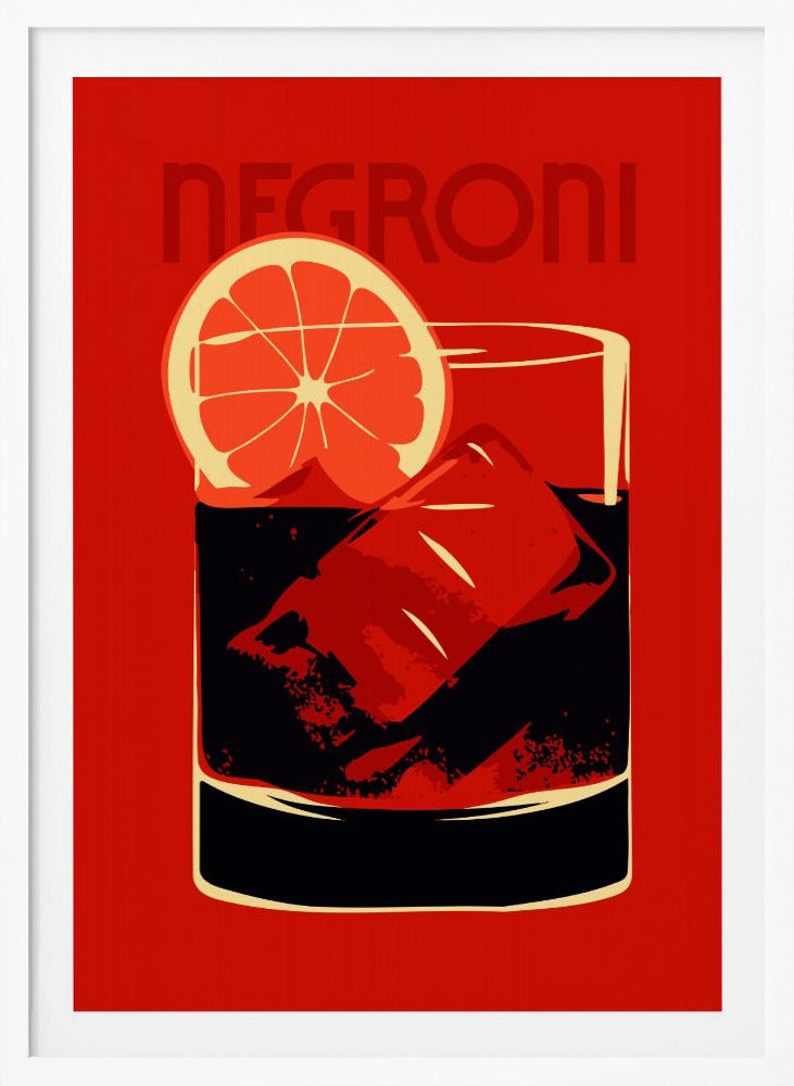 Negroni Red - Poster / Art Print