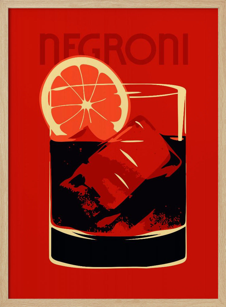 Negroni Red - Poster / Art Print
