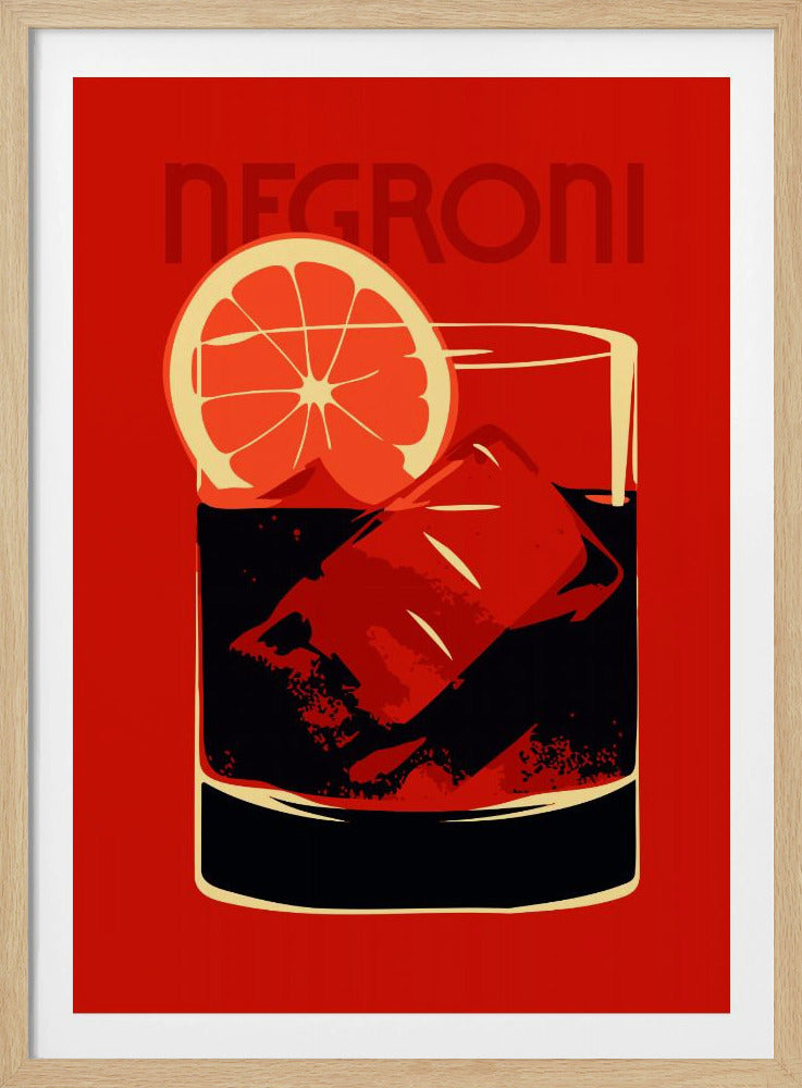 Negroni Red - Poster / Art Print