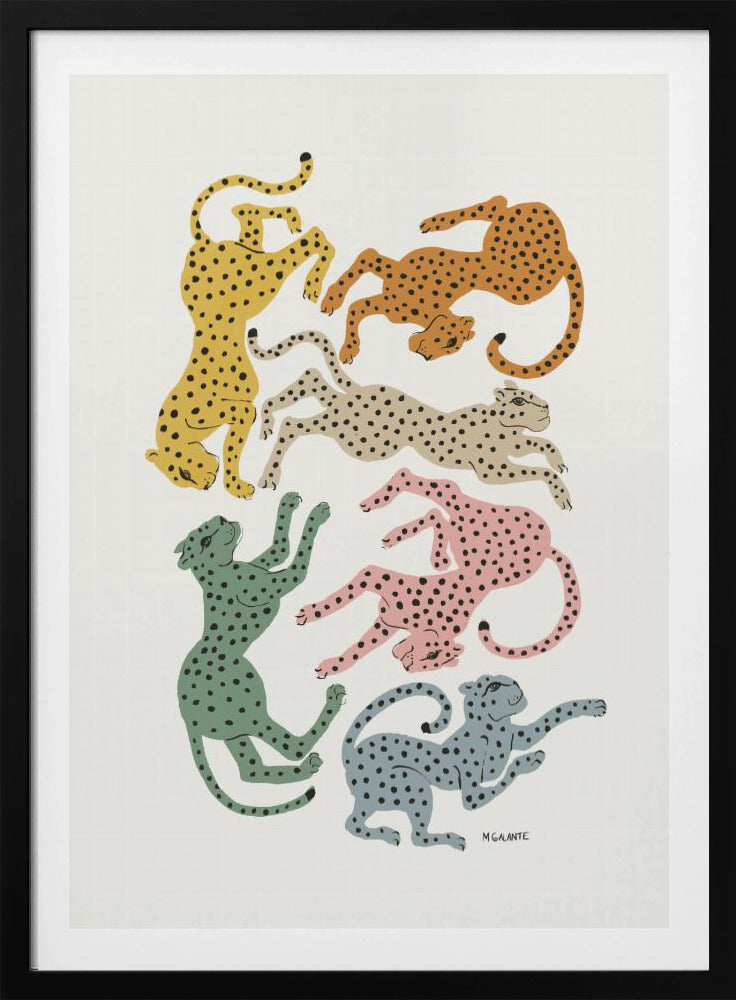 Colorful Cheetahs - Poster / Art Print