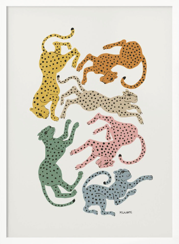 Colorful Cheetahs - Poster / Art Print