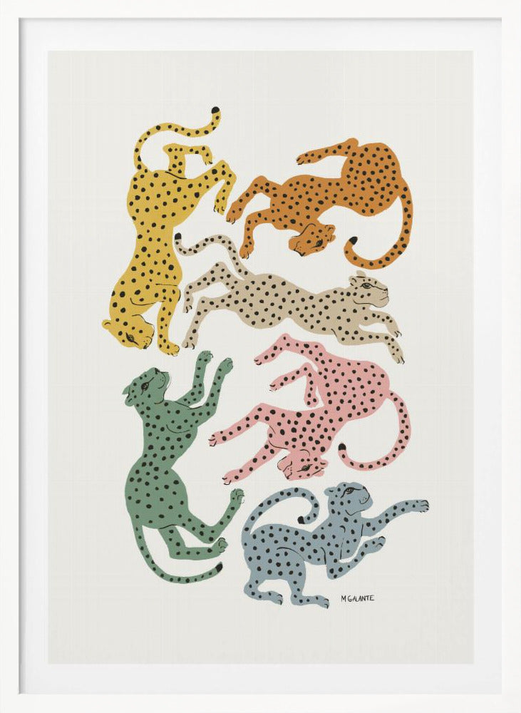 Colorful Cheetahs - Poster / Art Print