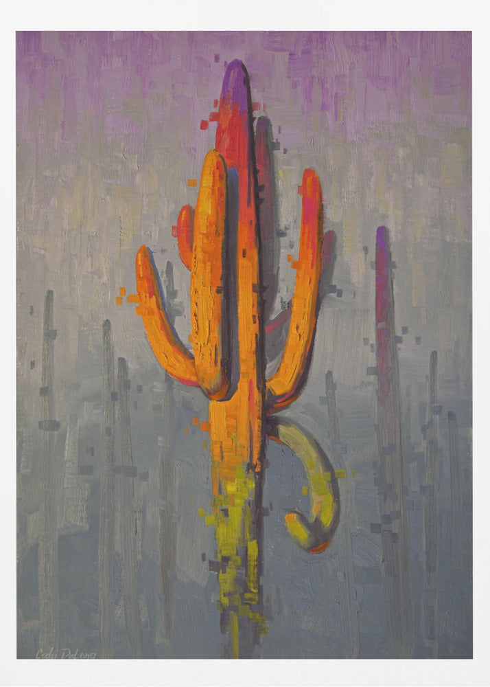 Colorful Cactus Painting - Poster / Art Print