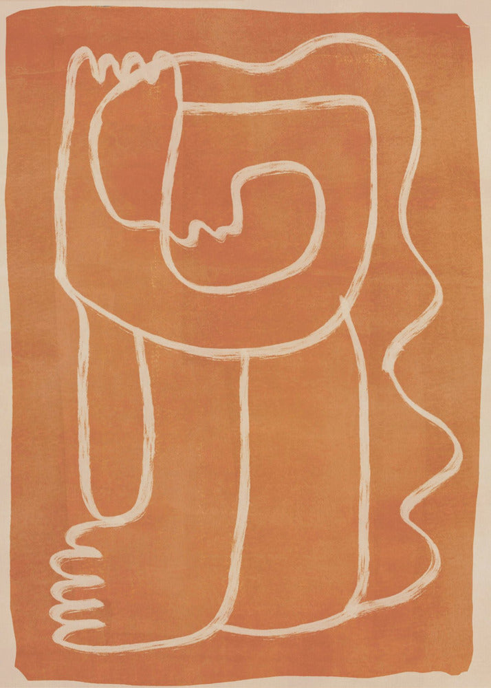 Abstract Line Art Figure - Poster / Art Print