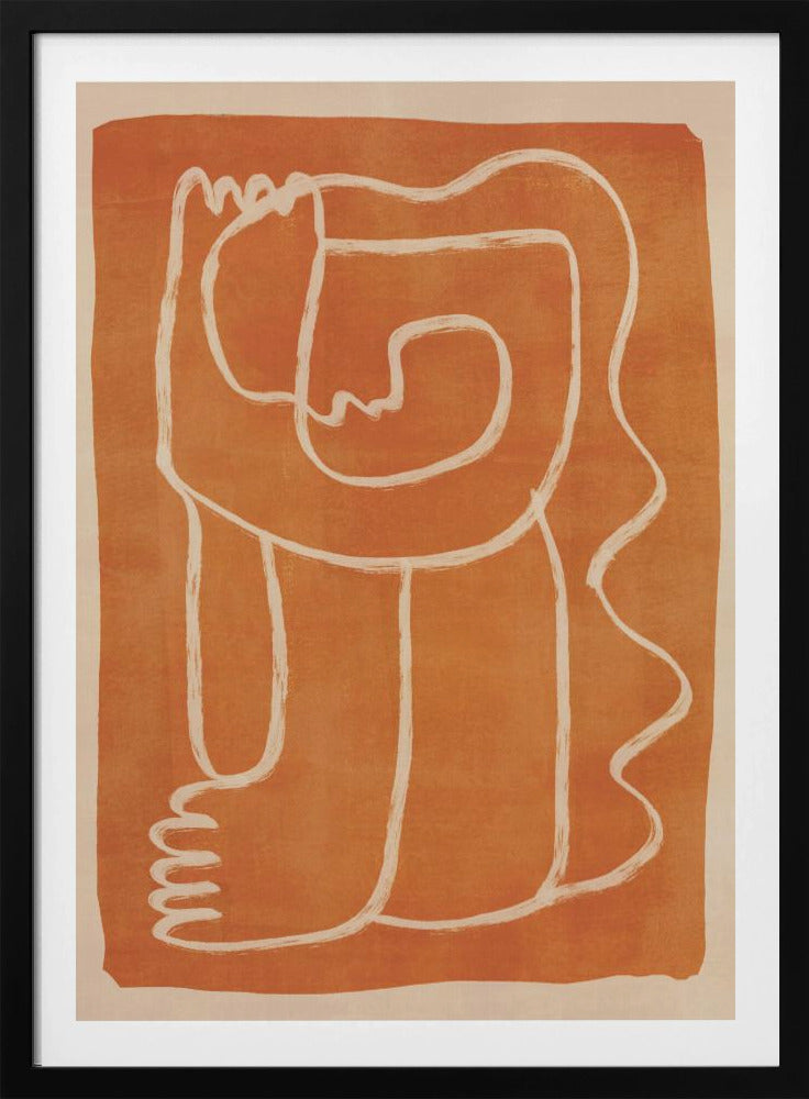Abstract Line Art Figure - Poster / Art Print
