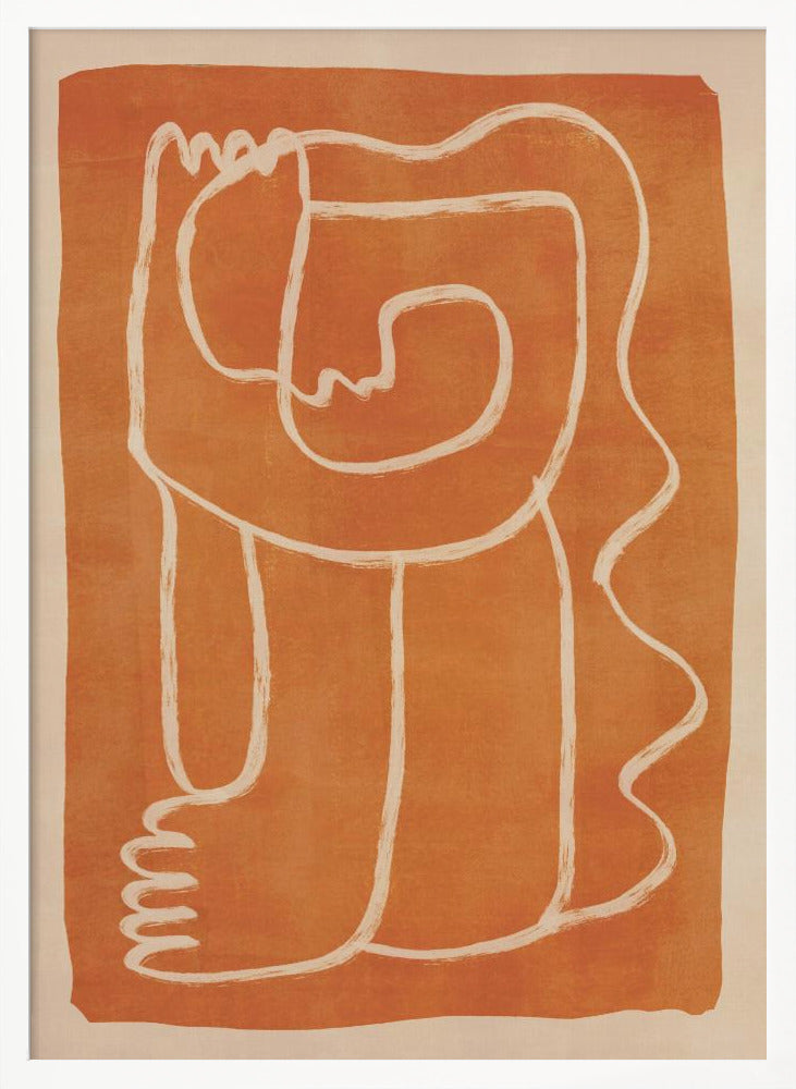 Abstract Line Art Figure - Poster / Art Print