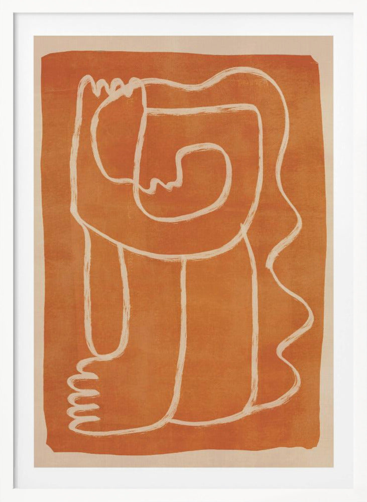 Abstract Line Art Figure - Poster / Art Print