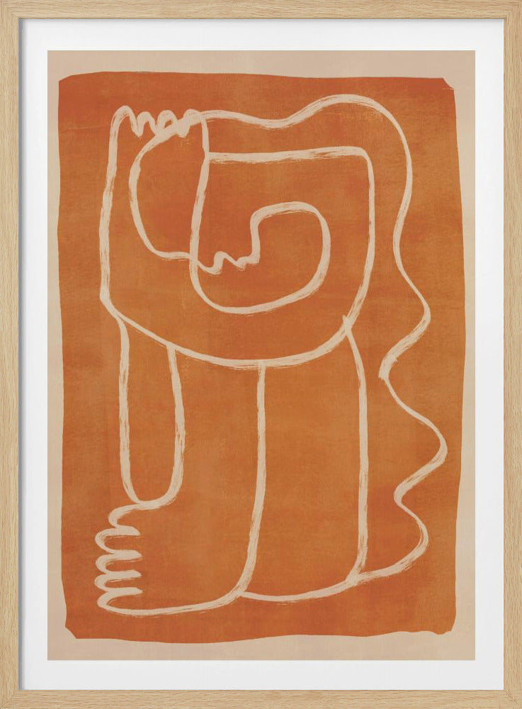 Abstract Line Art Figure - Poster / Art Print