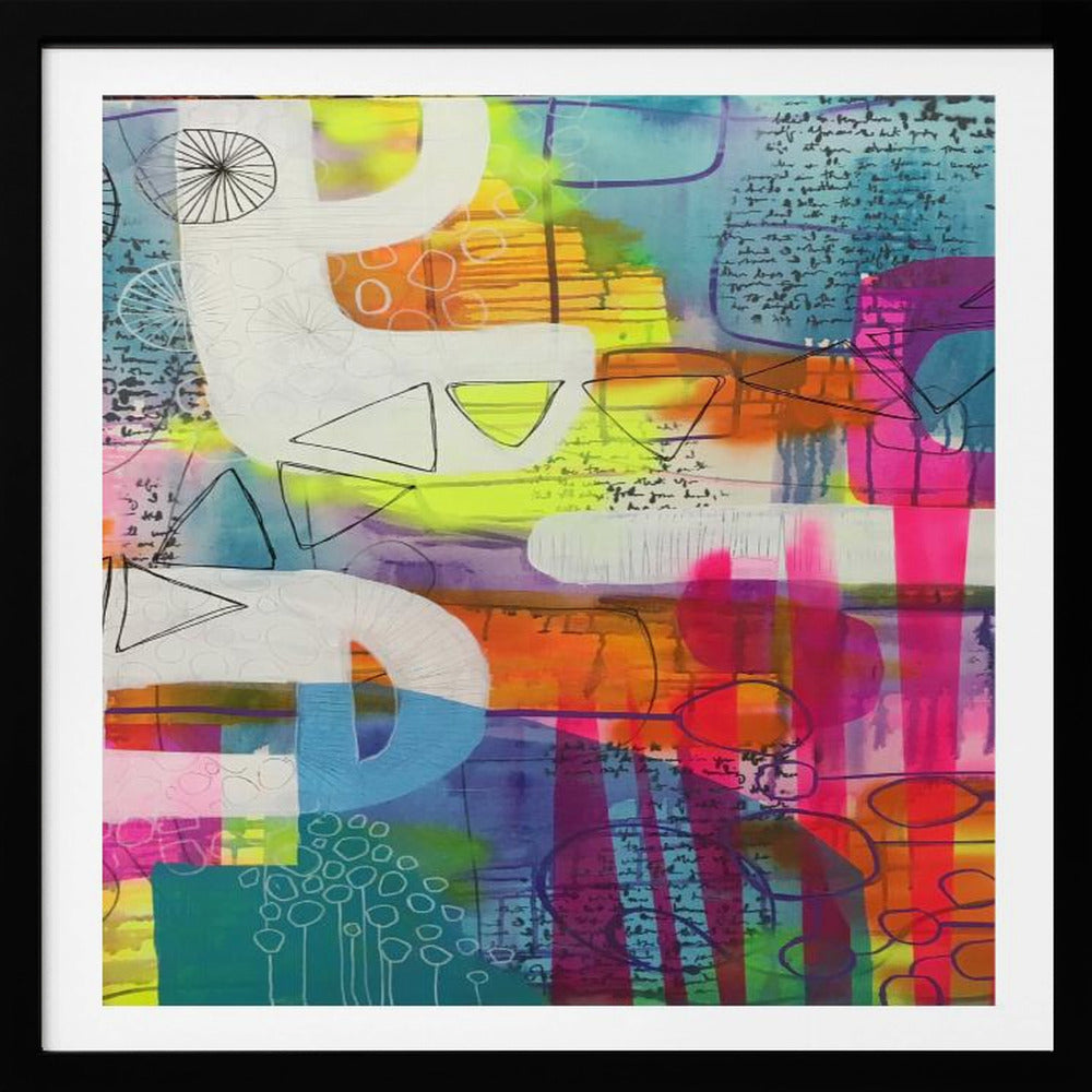 Geometric Shapes and Colorful Patterns - Poster / Art Print