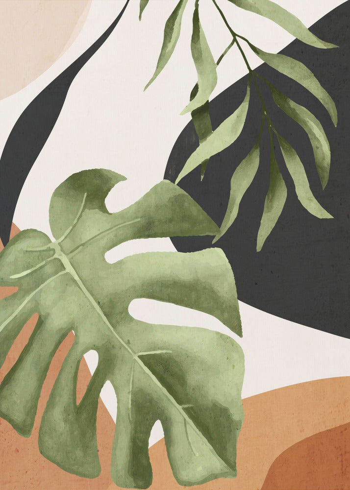 Abstract Art Tropical Leaves 23 - Poster / Art Print