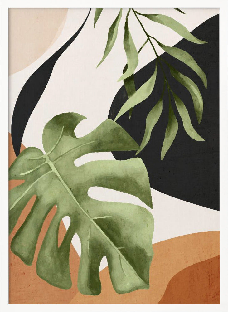 Abstract Art Tropical Leaves 23 - Poster / Art Print