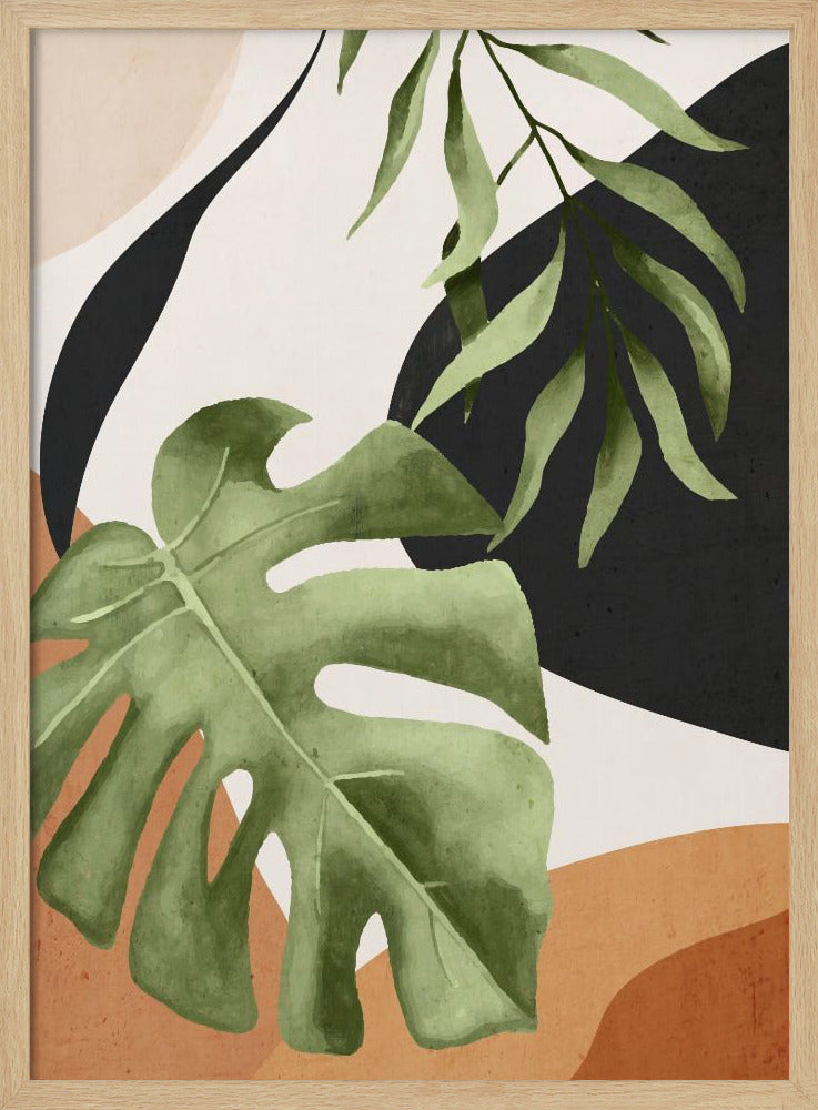 Abstract Art Tropical Leaves 23 - Poster / Art Print