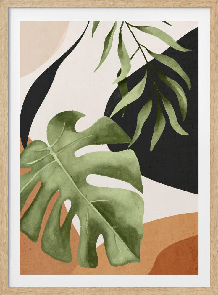 Abstract Art Tropical Leaves 23 - Poster / Art Print