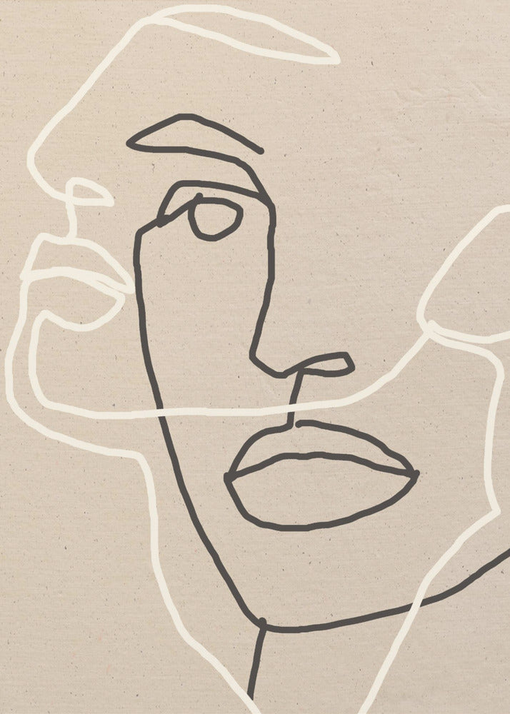 Abstract Face 17 - Poster / Art Print