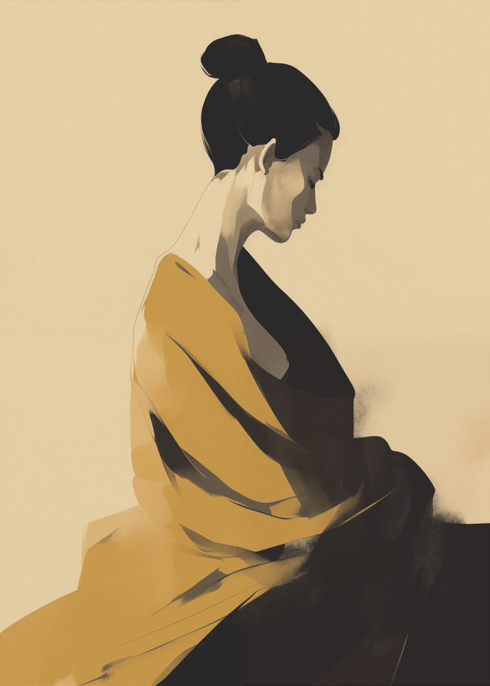 Femme En Jaune - Poster / Art Print