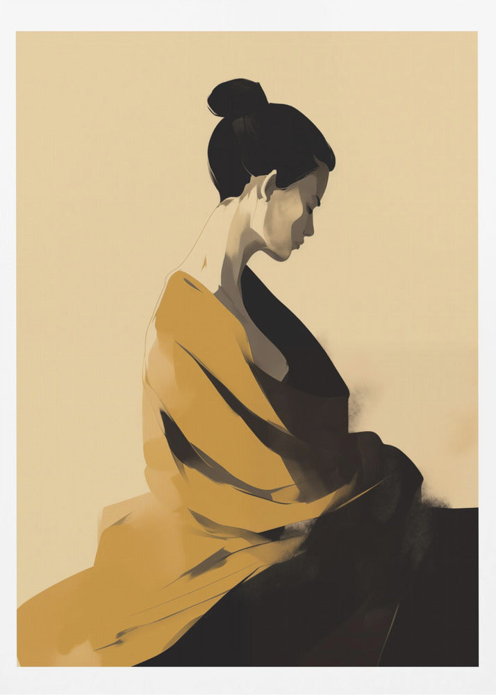 Femme En Jaune - Poster / Art Print