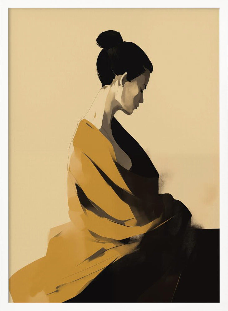 Femme En Jaune - Poster / Art Print