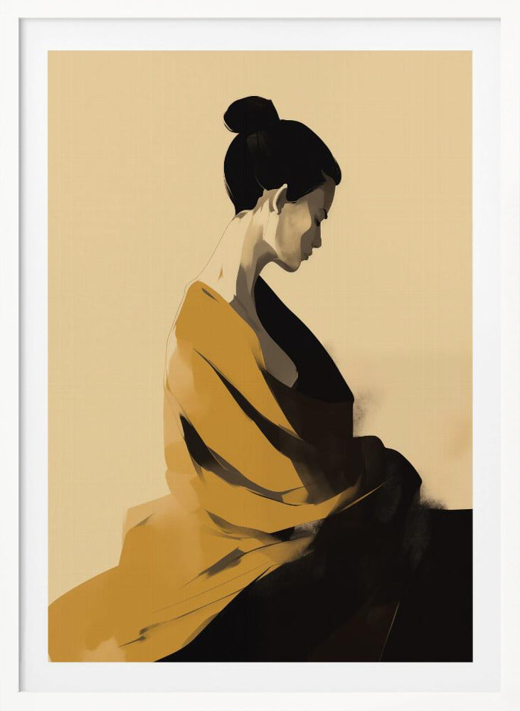 Femme En Jaune - Poster / Art Print