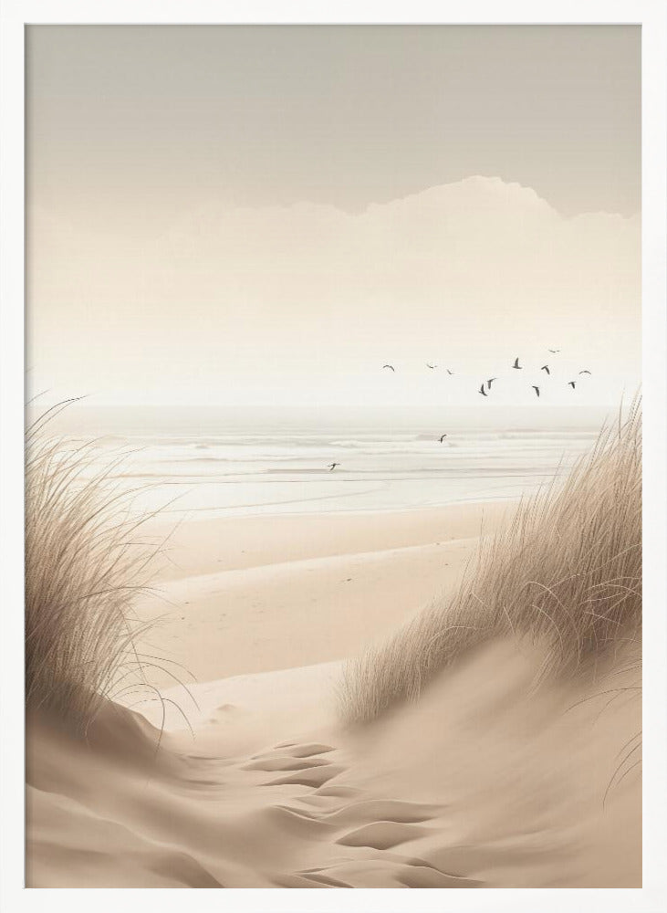 Sand Dunes By the Sea No 1 - Poster / Art Print