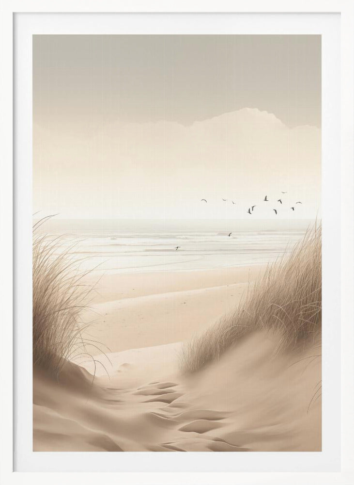 Sand Dunes By the Sea No 1 - Poster / Art Print