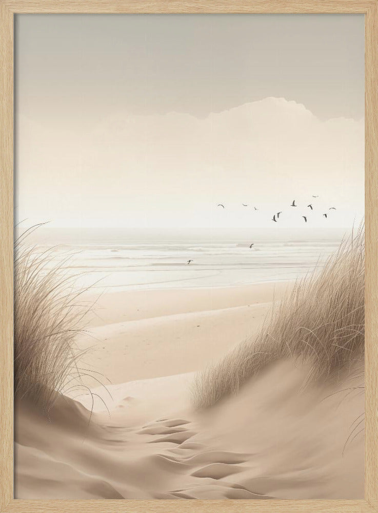 Sand Dunes By the Sea No 1 - Poster / Art Print